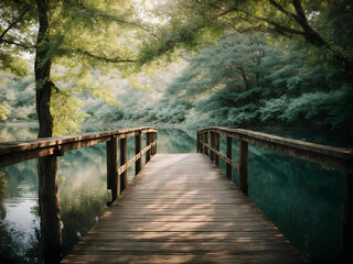 Fototapeta premium A landscape of a peaceful place
