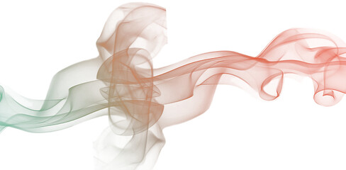 Digital png illustration of brown smoke trail on transparent background - obrazy, fototapety, plakaty