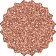 Rose gold glitter starburst price tag label, rose gold glittering sale sticker badge