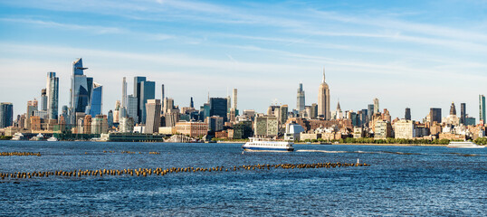 manhattan skyline. new york city. skyscraper building of nyc. ny urban city architecture. midtown...