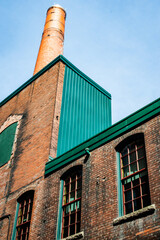 Toronto outdoor photograph with orange brick