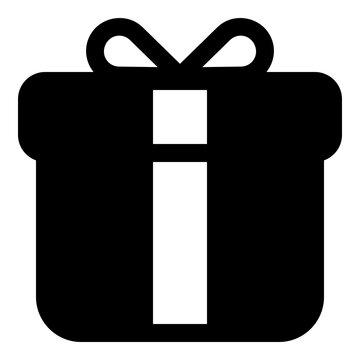 Gift box icon for present, anniversary and celebration