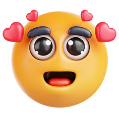 Falling In Love Emoji 3d Icon Design