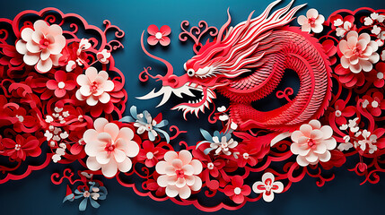 Paper Craft Chinese Dragon