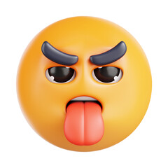 Scoffed Emoji 3d Icon Design