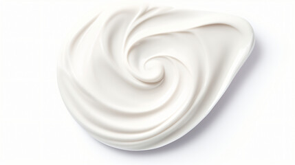 White cosmetic face cream texture