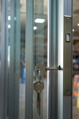 sliding door lock and key