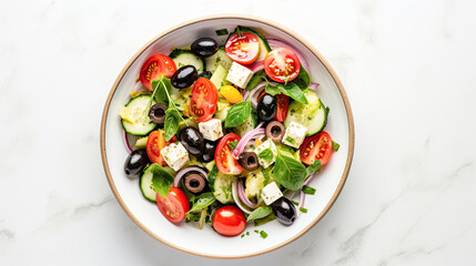 Greek Salad Stylish Foodblogger Food Photographs.