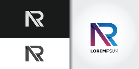 letter r logo - obrazy, fototapety, plakaty