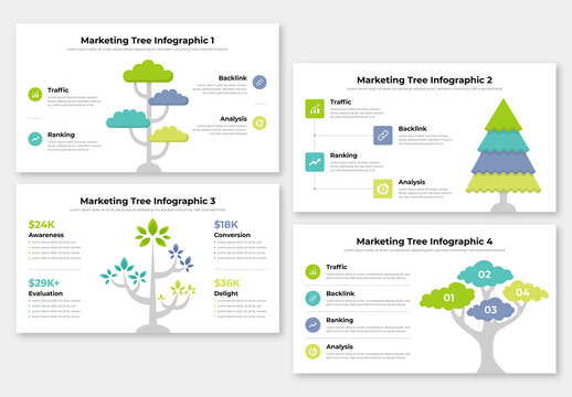 Marketing Tree Infographic Template layout