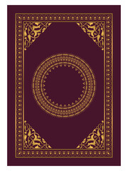 arabic cover, islamic quran book cover, book cover design