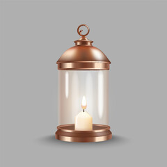 Vintage copper lantern