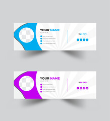 Email signature 2 design template