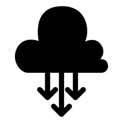 Download data from cloud icon