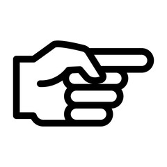 Index finger, point icon