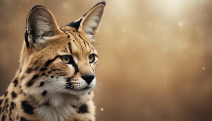Fototapeta premium Serval Photography Stock Photos cinematic, wildlife, serval, Big Cat, for home decor, wall art, posters, game pad, canvas, wallpaper