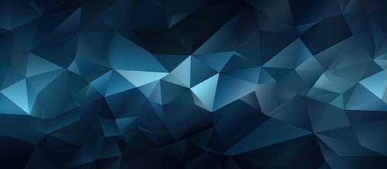 Obraz premium Origami style geometric background featuring a dark blue polygonal illustration composed of triangles Enhance your business with this triangular design