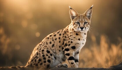 Obraz premium Serval Photography Stock Photos cinematic, wildlife, serval, Big Cat, for home decor, wall art, posters, game pad, canvas, wallpaper