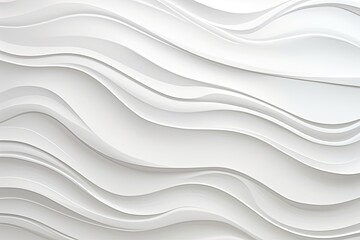 Abstract Wavy White Background: Interior Wall Decoration Idea