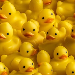 Rubber duck close up photograph, seamless image