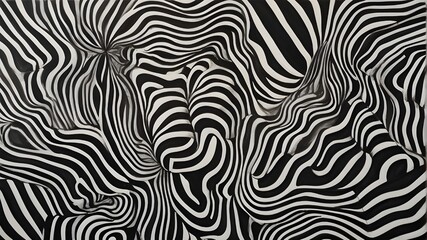 Dynamic Monochrome Intricate Abstraction in Black and White Generative AI




