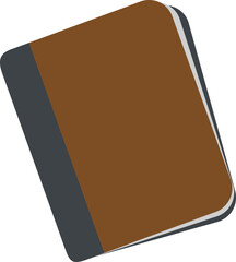 vector book with bookmark