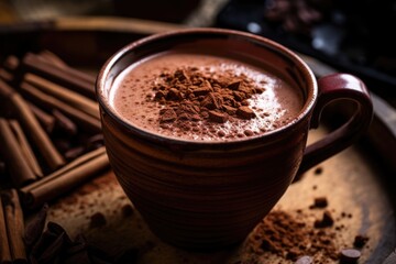 Luxurious Hot Chocolate Infused with Irresistible Cocoa Powder Magic