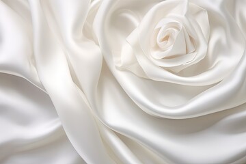 Pearl Prestige: Luxurious Wedding Backgrounds in White Silk or Satin