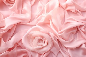 Rose Reverie: Romantic Valentine's Day Backgrounds - Elegant Pink Silk or Satin