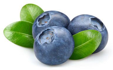Blueberry isolated on white background