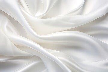 Obraz premium Satin Serenity: Smooth White Silk - Clean, Elegant Wedding Background Image