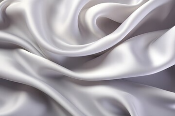 Obraz premium Satin Whispers: White Gray Silk Background with Soft Blur Pattern