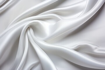 Obraz premium Silken Silver Streams: White Gray Satin Texture for a Background