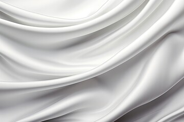 Silver Silk Sweep: Panoramic White Gray Satin Texture for a Smooth Background