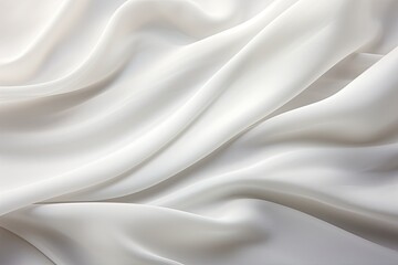 Fototapeta premium Simplistic Beauty: White Fabric Surface with Smooth Texture