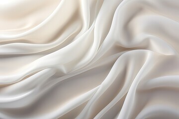 Fototapeta premium The White Elegance: Textured White Fabric as a Stunning Background