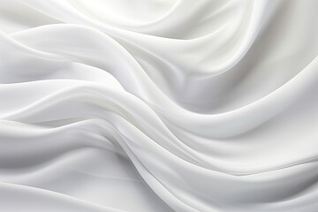 White Waves of Abstract Soft Fabric Background