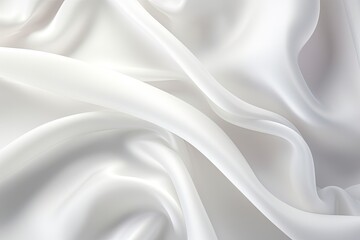 White Wonder: Soft Satin Fabric for a Pure, Minimalistic Background