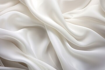 White Whispers: Close-up White Satin - Soft, Subtle Background
