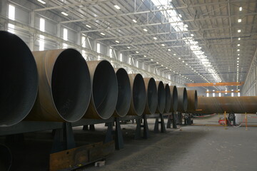 Large diameter steel pipe plant, Steel pipe manufacturing, Steel pipes for drilling oil and water