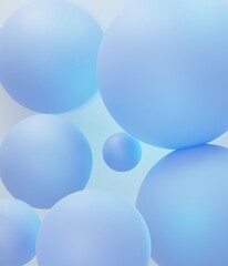 abstract background with blue balls