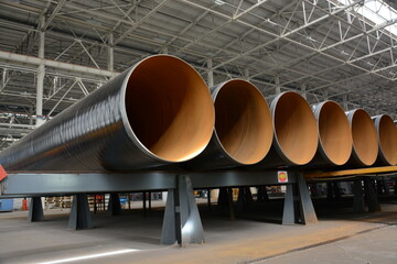 Large diameter steel pipe plant, Steel pipe manufacturing, Steel pipes for drilling oil and water