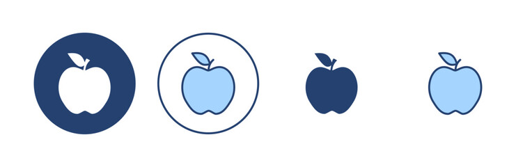Apple icon vector. Apple sign and symbols for web design.