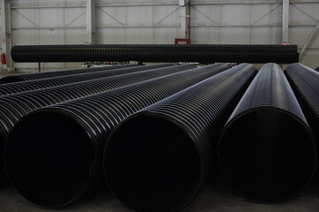 Metal Reinforced PE Spiral Corrugated Pipe, HDPE Corrugated Drain Pipe, High quality Pipe plant