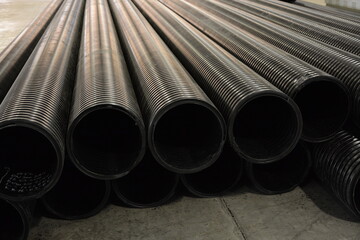 stack of steel pipes