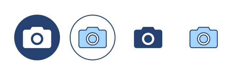 Camera icon vector. photo camera sign and symbol. photography icon.