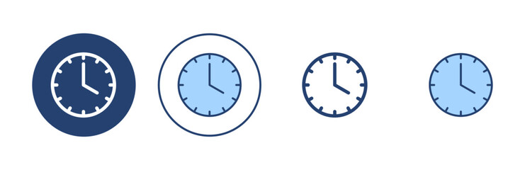 Clock icon vector. Time sign and symbol. watch icon