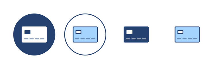Fototapeta premium Credit card icon vector. Credit card payment sign and symbol