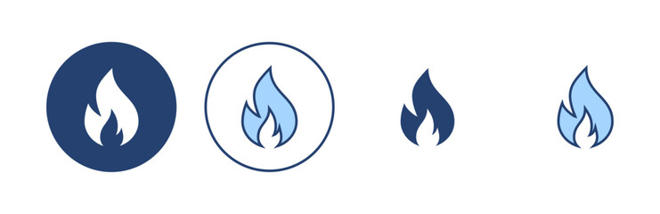 Fire icon vector. fire sign and symbol