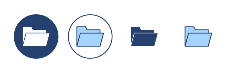 Fototapeta premium Folder icon vector. folder sign and symbol